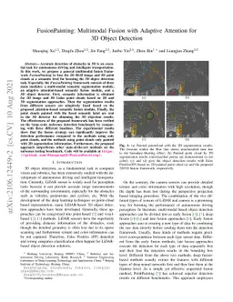 FusionPainting: Multimodal Fusion with Adaptive Attention for 3D Object
  Detection