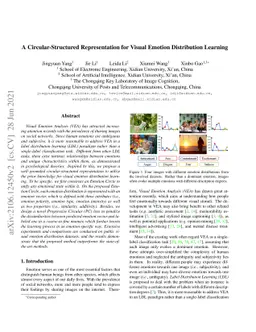 A Circular-Structured Representation for Visual Emotion Distribution
  Learning