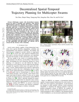 Decentralized Spatial-Temporal Trajectory Planning for Multicopter
  Swarms