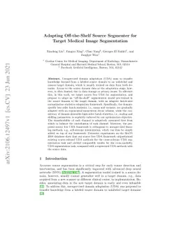 Adapting Off-the-Shelf Source Segmenter for Target Medical Image
  Segmentation