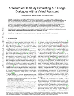 A Wizard of Oz Study Simulating API Usage Dialogues with a Virtual
  Assistant