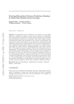 Evolving Hierarchical Memory-Prediction Machines in Multi-Task
  Reinforcement Learning