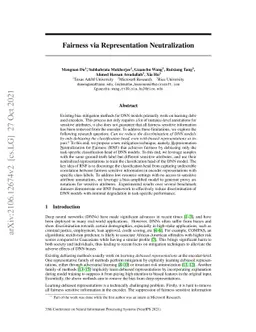 Fairness via Representation Neutralization