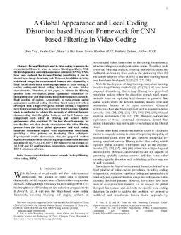 A Global Appearance and Local Coding Distortion based Fusion Framework
  for CNN based Filtering in Video Coding
