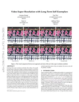 Video Super-Resolution with Long-Term Self-Exemplars