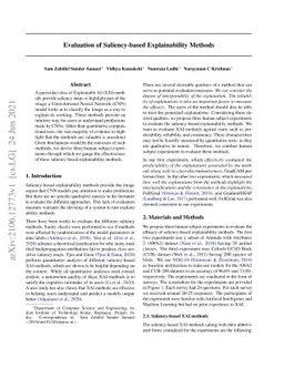 Evaluation of Saliency-based Explainability Method