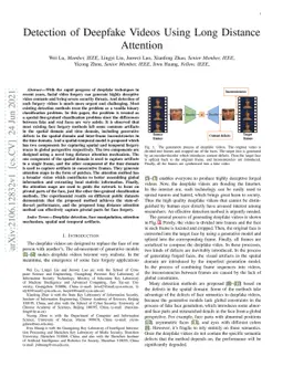 Detection of Deepfake Videos Using Long Distance Attention