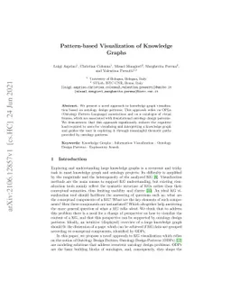 Pattern-based Visualization of Knowledge Graphs