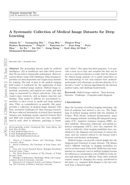 A Systematic Collection of Medical Image Datasets for Deep Learning