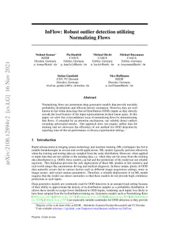 InFlow: Robust outlier detection utilizing Normalizing Flows