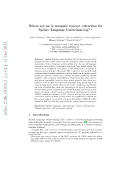 Where are we in semantic concept extraction for Spoken Language
  Understanding?