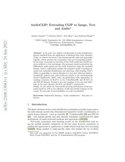 AudioCLIP: Extending CLIP to Image, Text and Audio