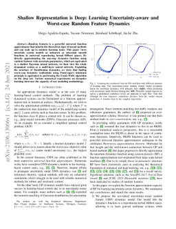 Shallow Representation is Deep: Learning Uncertainty-aware and
  Worst-case Random Feature Dynamics