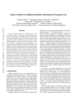 Sparse Needlets for Lighting Estimation with Spherical Transport Loss