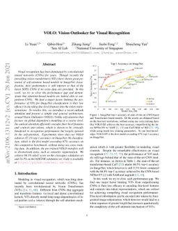 VOLO: Vision Outlooker for Visual Recognition