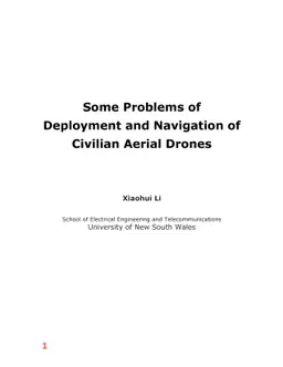 Some Problems of Deployment and Navigation of Civilian Aerial Drones