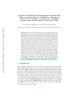 Q-space Conditioned Translation Networks for Directional Synthesis of
  Diffusion Weighted Images from Multi-modal Structural MRI