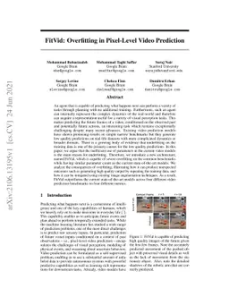 FitVid: Overfitting in Pixel-Level Video Prediction