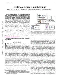 Federated Noisy Client Learning