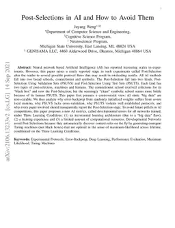 Post-Selections in AI and How to Avoid Them