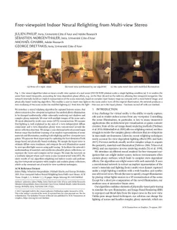 Free-viewpoint Indoor Neural Relighting from Multi-view Stereo