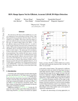 RSN: Range Sparse Net for Efficient, Accurate LiDAR 3D Object Detection