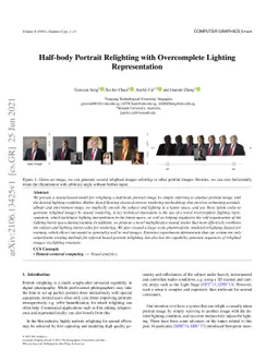 Half-body Portrait Relighting with Overcomplete Lighting Representation