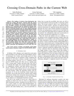 Crossing Cross-Domain Paths in the Current Web