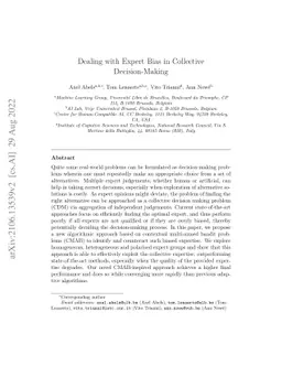 Dealing with Expert Bias in Collective Decision-Making