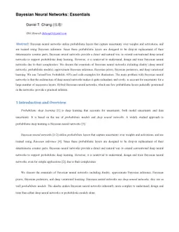 Bayesian Neural Networks: Essentials