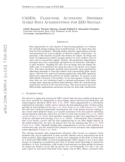 CADDA: Class-wise Automatic Differentiable Data Augmentation for EEG
  Signals