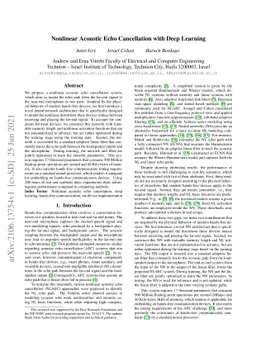Nonlinear Acoustic Echo Cancellation with Deep Learning