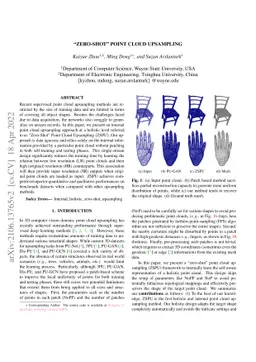 "Zero-Shot" Point Cloud Upsampling