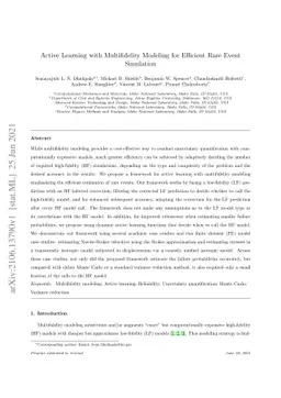 Active Learning with Multifidelity Modeling for Efficient Rare Event
  Simulation