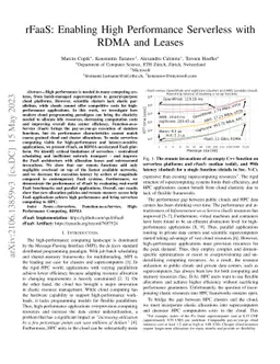 rFaaS: Enabling High Performance Serverless with RDMA and Leases