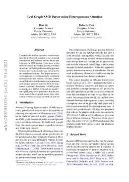 Levi Graph AMR Parser using Heterogeneous Attention
