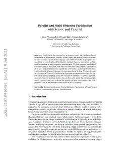 Parallel and Multi-Objective Falsification with Scenic and VerifAI