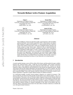 Towards Robust Active Feature Acquisition