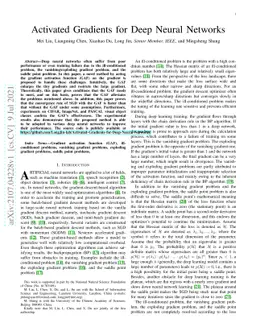 Activated Gradients for Deep Neural Networks