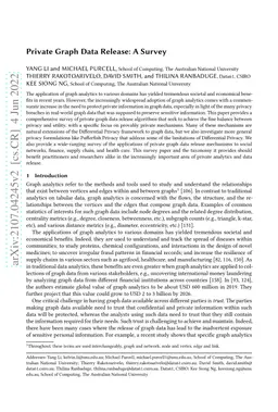 Private Graph Data Release: A Survey