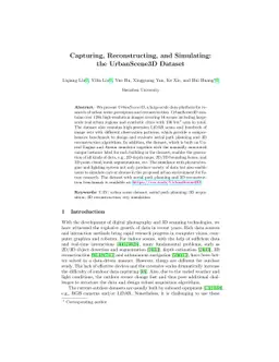 Capturing, Reconstructing, and Simulating: the UrbanScene3D Dataset