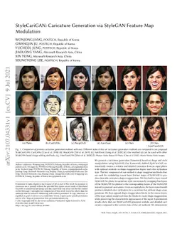 StyleCariGAN: Caricature Generation via StyleGAN Feature Map Modulation