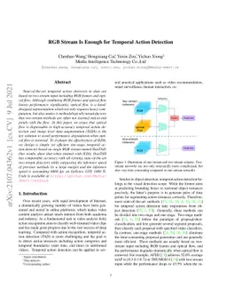 RGB Stream Is Enough for Temporal Action Detection