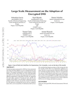 Large Scale Measurement on the Adoption of Encrypted DNS