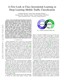 A First Look at Class Incremental Learning in Deep Learning Mobile
  Traffic Classification