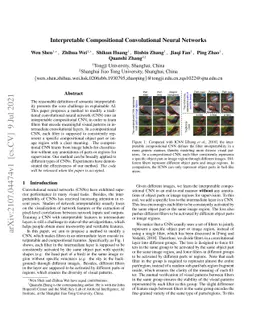 Interpretable Compositional Convolutional Neural Networks