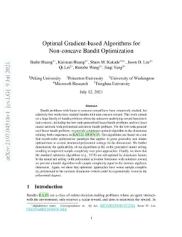 Optimal Gradient-based Algorithms for Non-concave Bandit Optimization