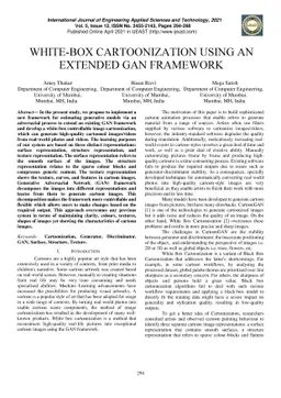 White-Box Cartoonization Using An Extended GAN Framework