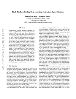 Hack The Box: Fooling Deep Learning Abstraction-Based Monitors