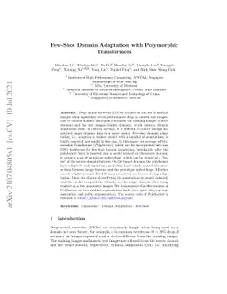 Few-Shot Domain Adaptation with Polymorphic Transformers